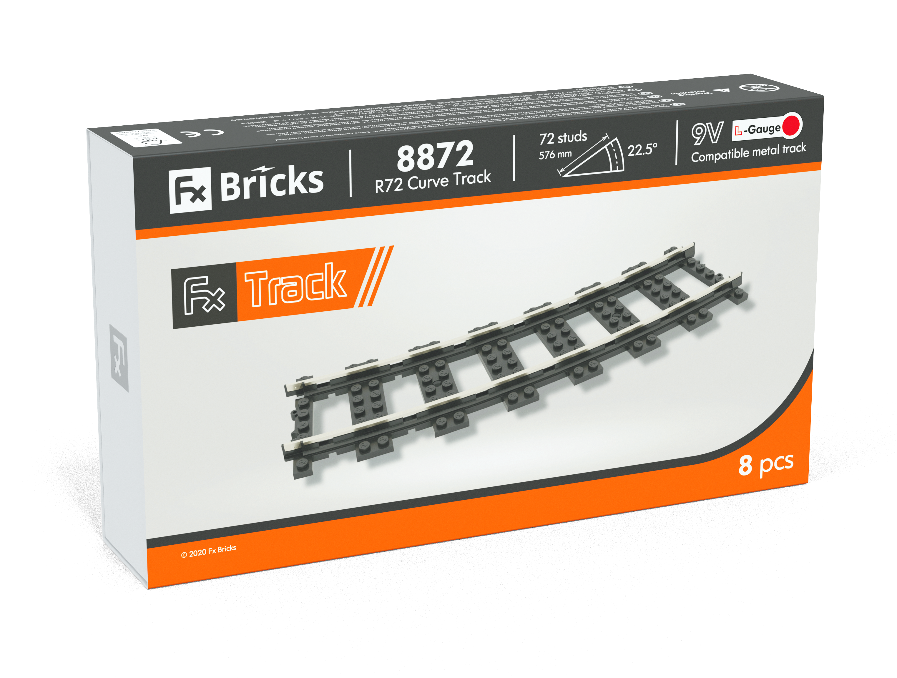 R72 Curve Track – Fx Bricks