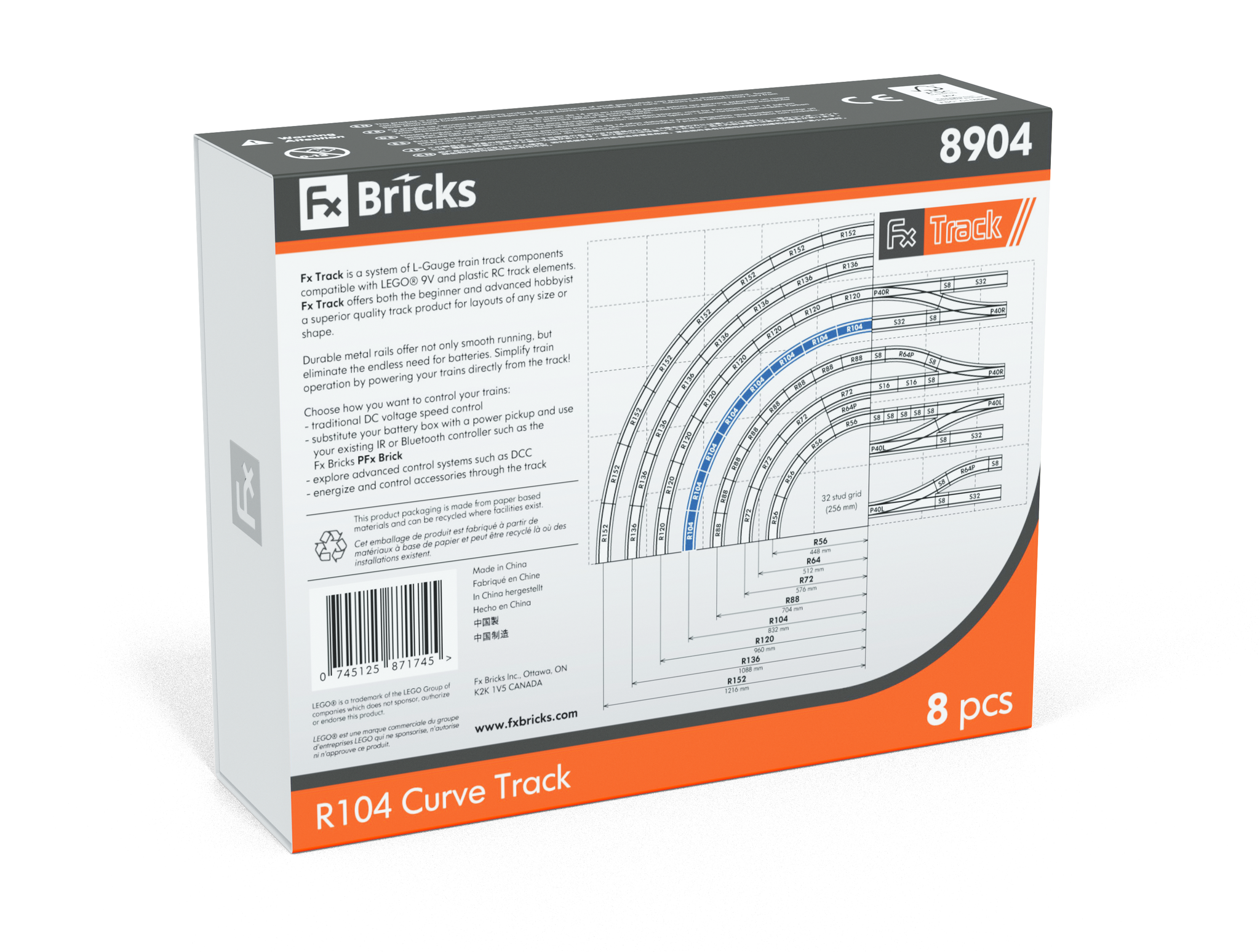 R104 Curve Track – Fx Bricks
