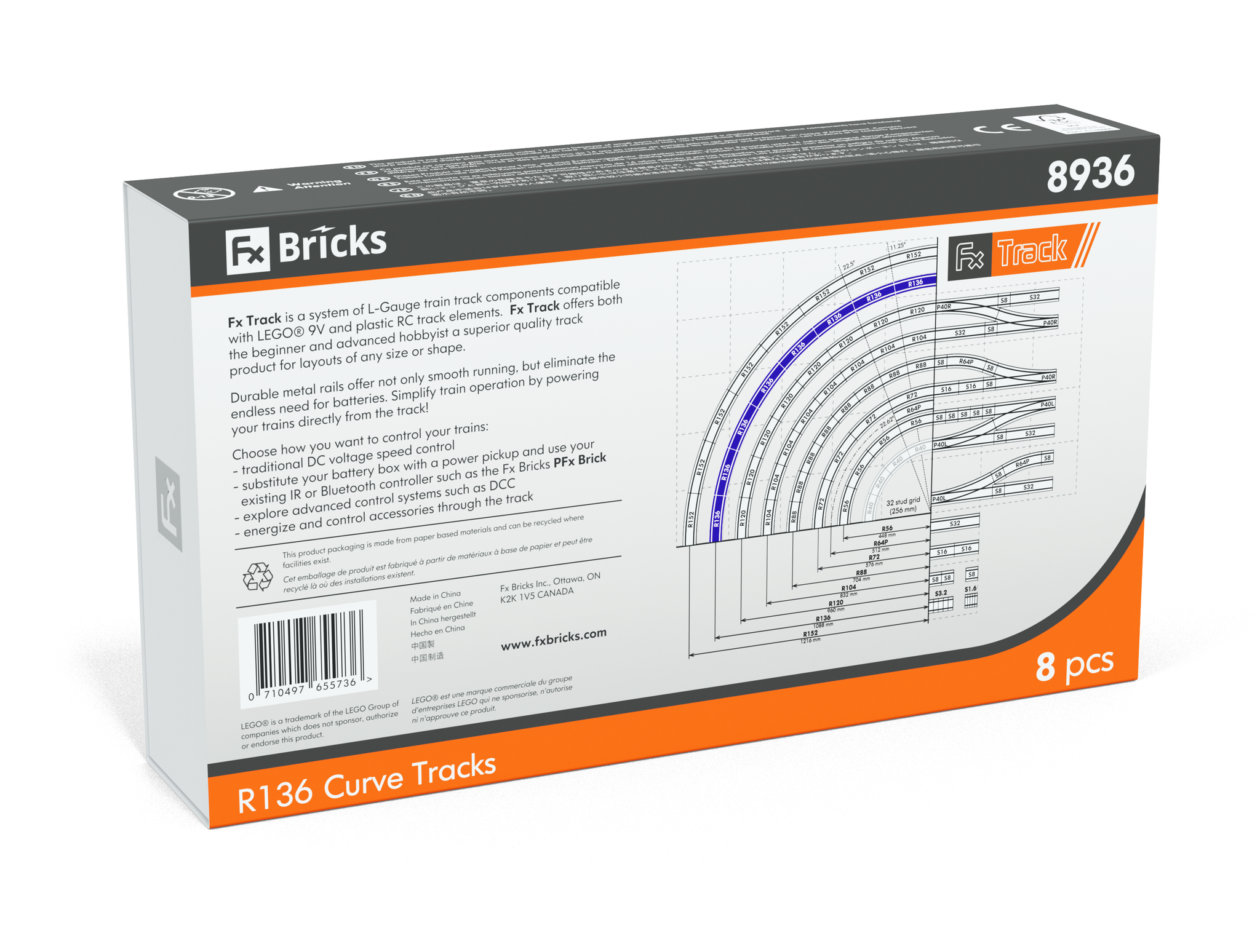 R136 Curve Track – Fx Bricks