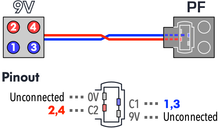 Load image into Gallery viewer, 9V to PF Adaptor Cable
