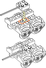 Load image into Gallery viewer, 9V Metal Train Wheels
