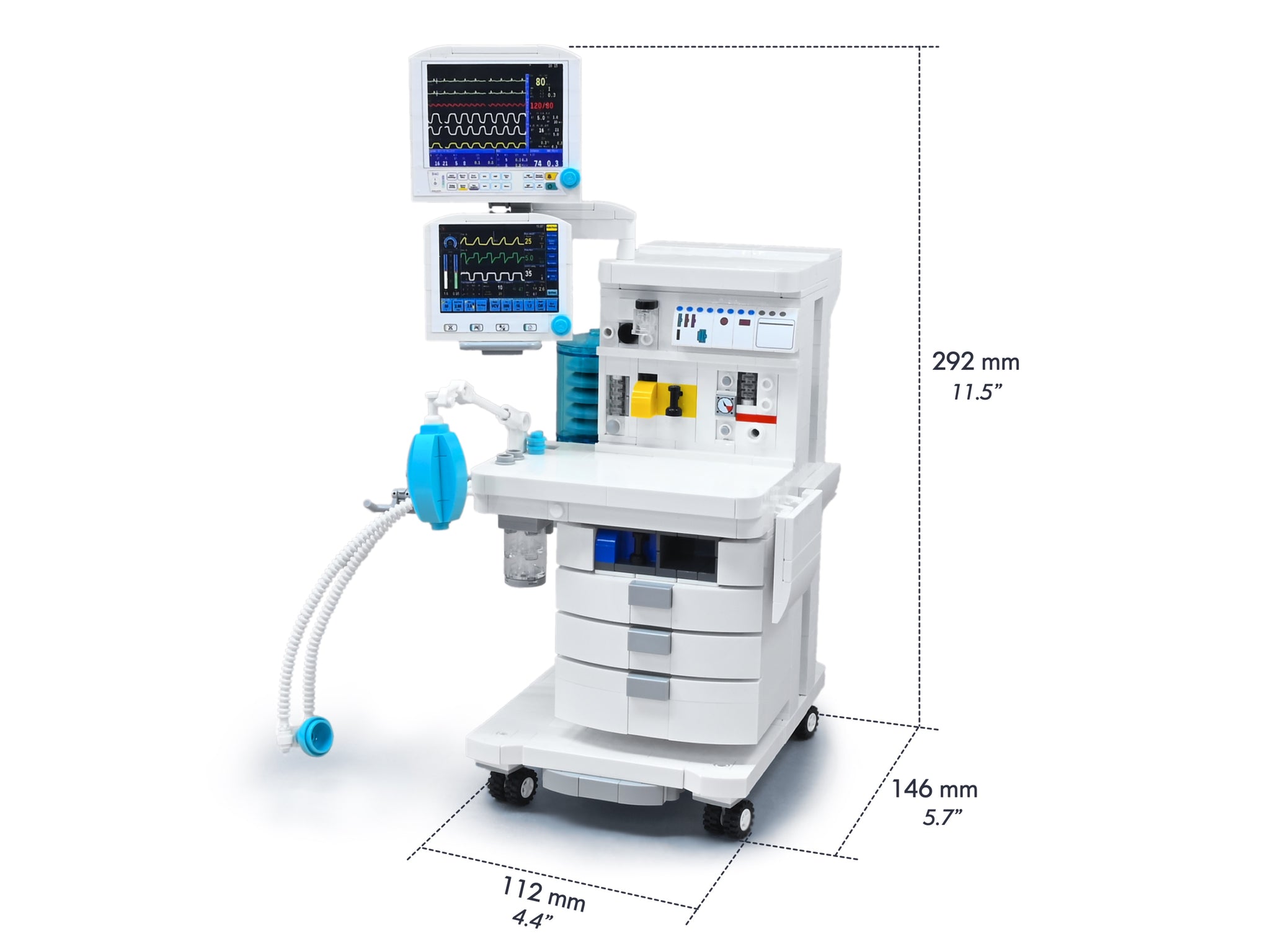 Anesthesia Machine custom building set – Fx Bricks